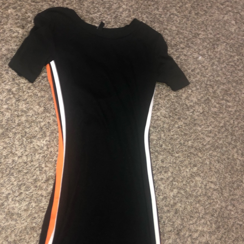 Black divided H&M dress